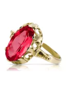 Vintage Ring Ruby 14K Yellow gold vrc134y